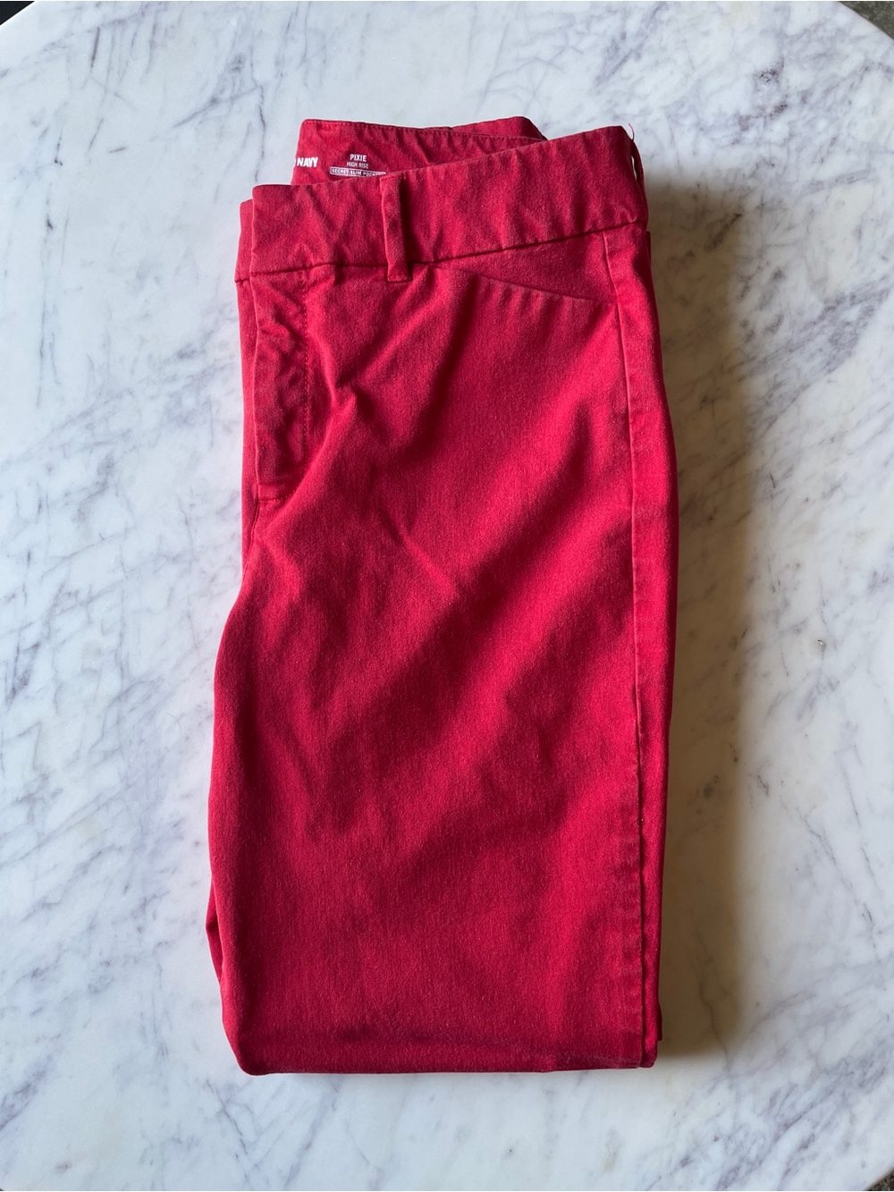 Old Navy Pixie High Rise Red Women's Pants